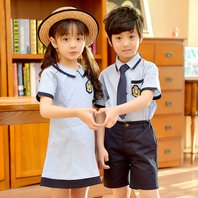幼儿园园服男女童装英伦学院风校服裙夏季小学生毕业服装班服套装