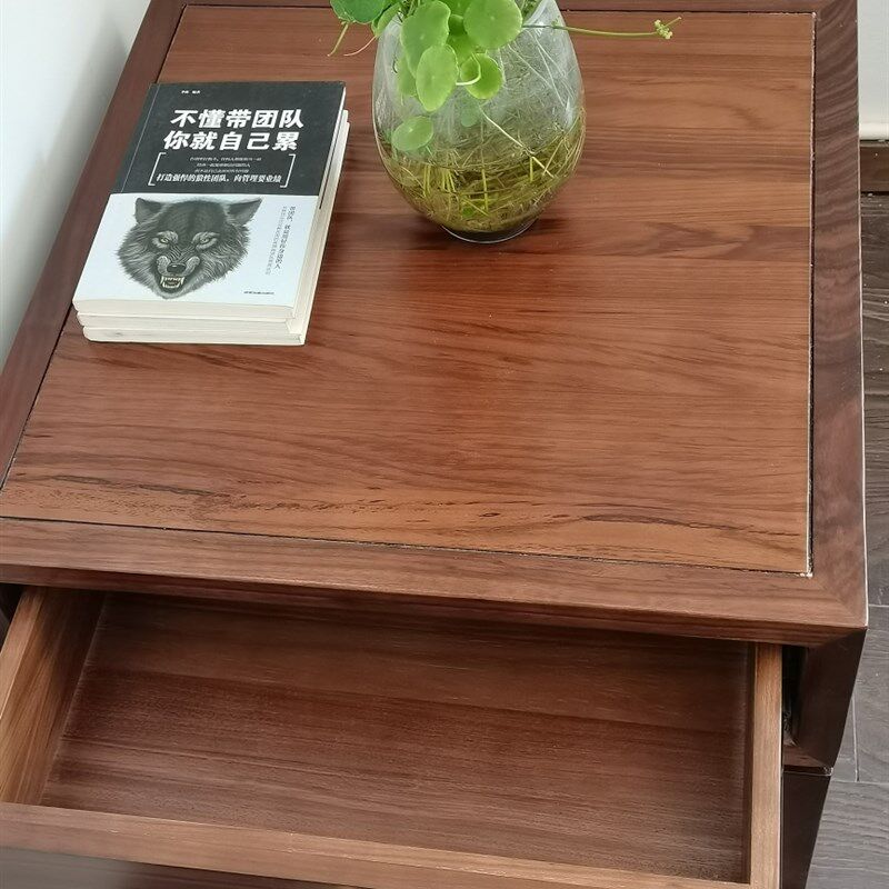 乌金木角几边几客厅沙发边柜小方桌小茶几床天柜带抽屉茶几