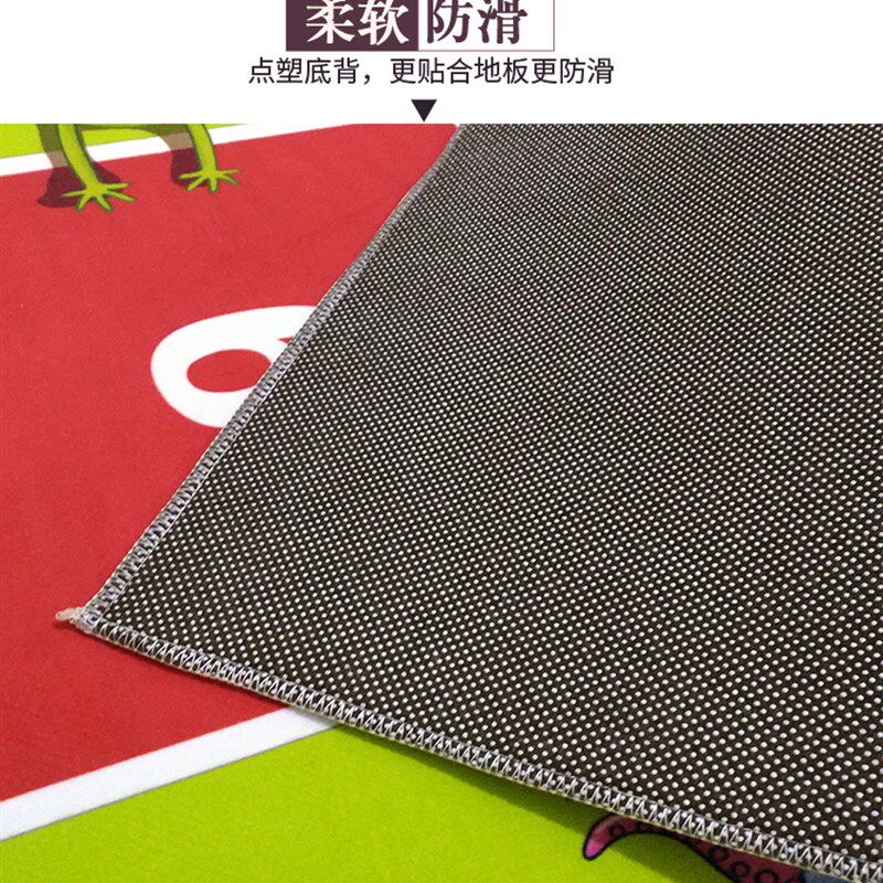 防滑足球场地毯 绿色门垫客厅卧室儿童房玄关地垫门垫满铺可定做