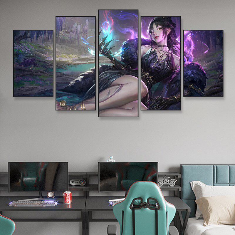 永劫无间酒店网咖挂画动漫游戏海报背景墙壁画男孩电竞房间装饰画