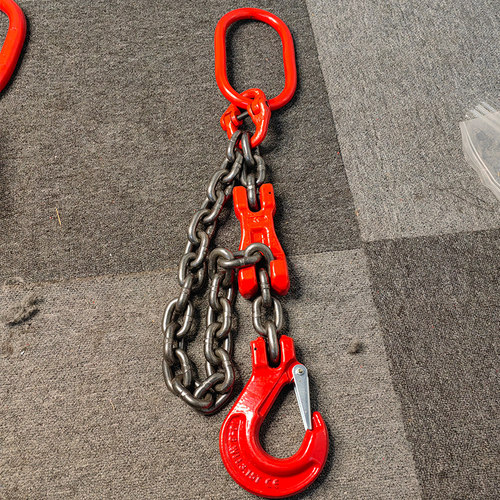 单腿起重链条吊钩索具可以缩短链条的吊钩单链挂钩调节器羊角钩链
