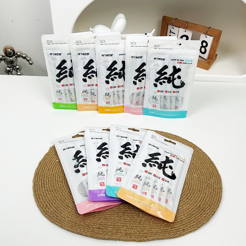 阿飞和巴弟猫条纯条增肥猫咪零食幼猫鹌鹑多春鱼羊奶兔肉鸵鸟鸽子