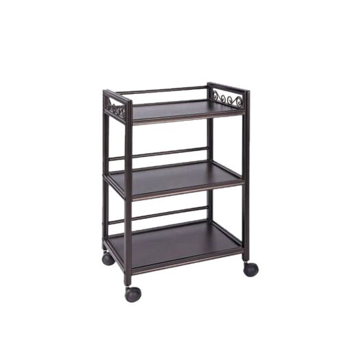 包邮新款 带抽屉美容院推车美容推车防水木板面工具车美容置物车