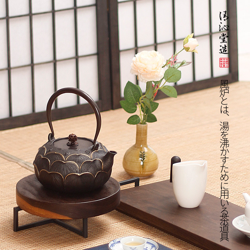 茶壶铸铁壶日式泡茶壶家用纯手工煮茶炉黑晶炉围炉煮茶养生烧水壶