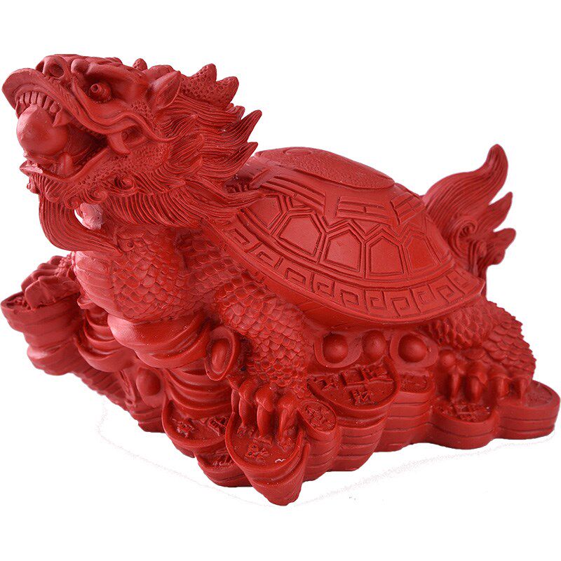 新品扬州漆器剔红雕漆龙龟摆件中国风特色礼品出国送老外的工艺品