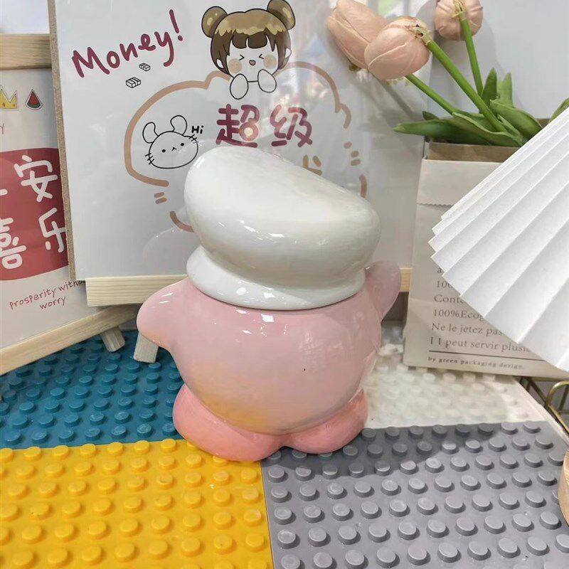 星之卡比烟灰缸可爱带盖家用客厅女生桌面卡通摆件送闺蜜生日礼物