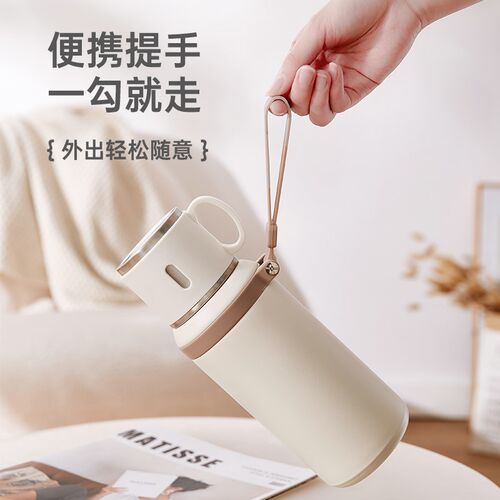 316不锈钢保温杯大容量定制logo女生高颜值杯子便携水杯2024新款