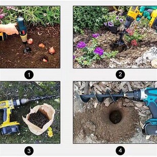 土地打洞神器钻土挖坑大棚土地转眼机泥土打洞器花盆松土施肥绿化
