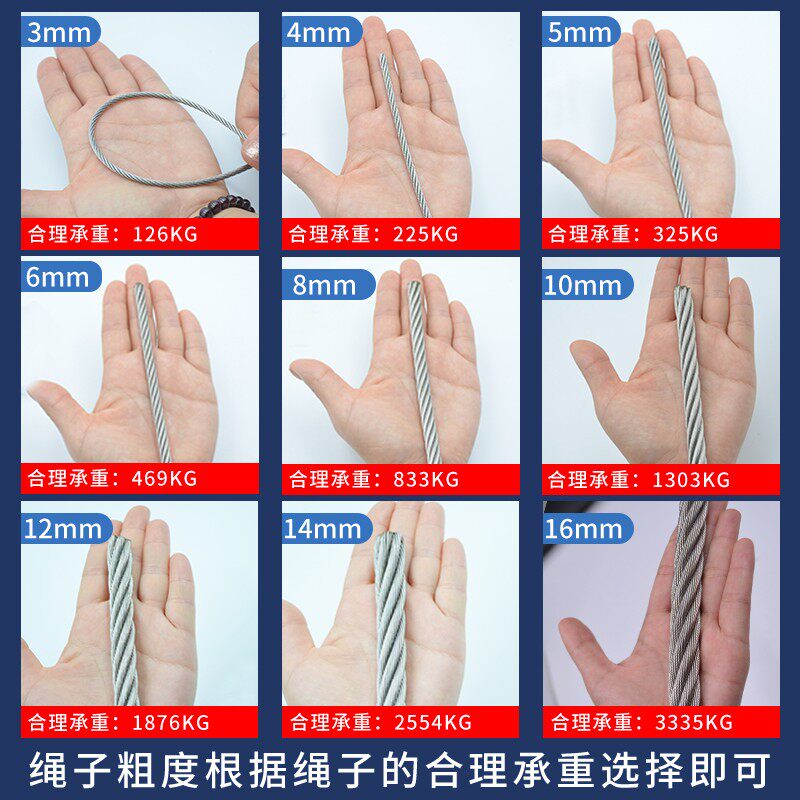 304双头压制钢丝绳吊车起重机绳工业吊索吊具压头钢丝绳吊绳定做