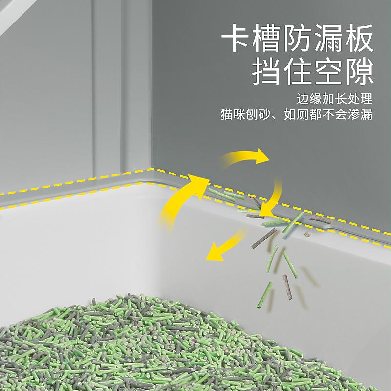 猫砂盆全封闭式超大号厕所防外溅猫沙盆子特大猫咪用品大全套幼猫