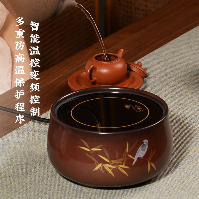 围炉煮茶电陶炉台式家用煮茶适烧水壶铁壶银壶泡茶煮茶器煮水茶炉