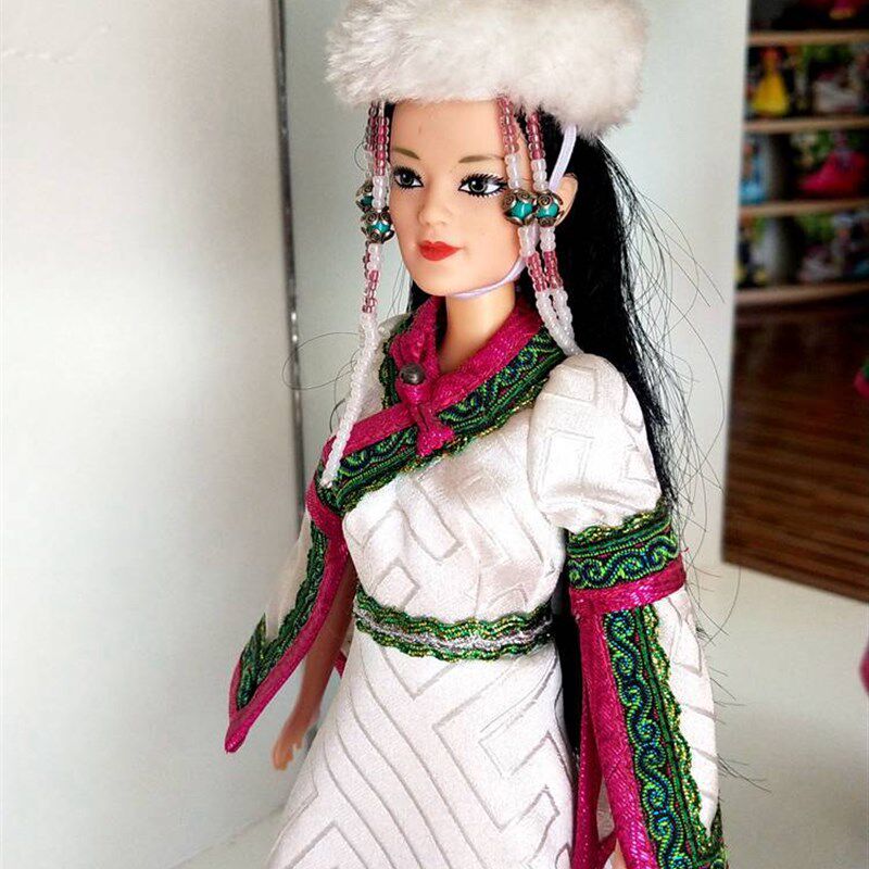 蒙古娃娃套装草原小姐妹哈湫嗨蒙古特色装饰品摆件礼品桌面摆饰品