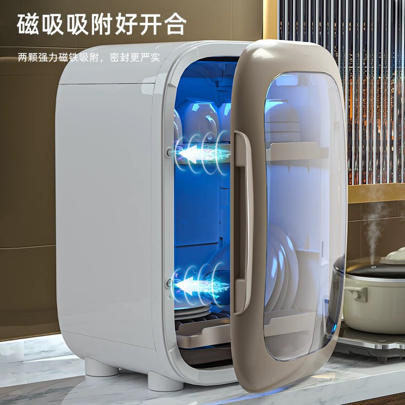 消毒碗筷收纳盒碗柜碗盘收纳架沥水碗碟餐具收纳盒收纳箱放碗带盖