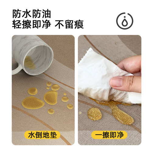 厨房地垫防滑防油可擦免洗地毯防水高级轻奢进门口耐脏脚垫可定制