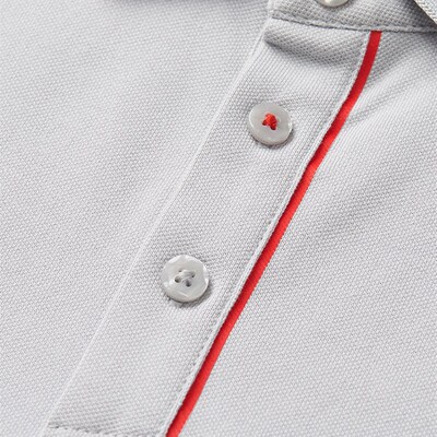 2024新款夏季奥迪短袖T恤男士工作服4S店服务顾问女士浅灰POLO衫