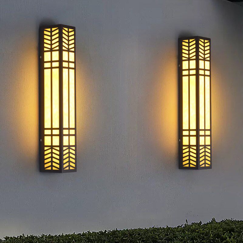 新中式户外防水壁灯墙壁灯阳台防水室外户外花园别墅大门口庭院灯