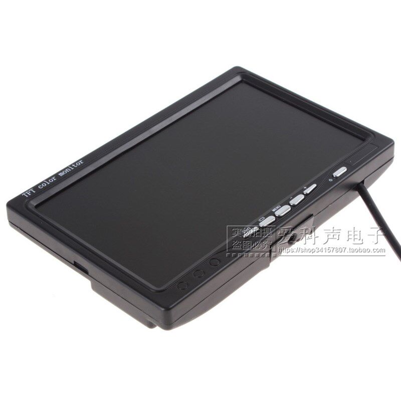 7寸 车载倒车显示屏 12V24V通用 倒车优先 2路AV AV2优先