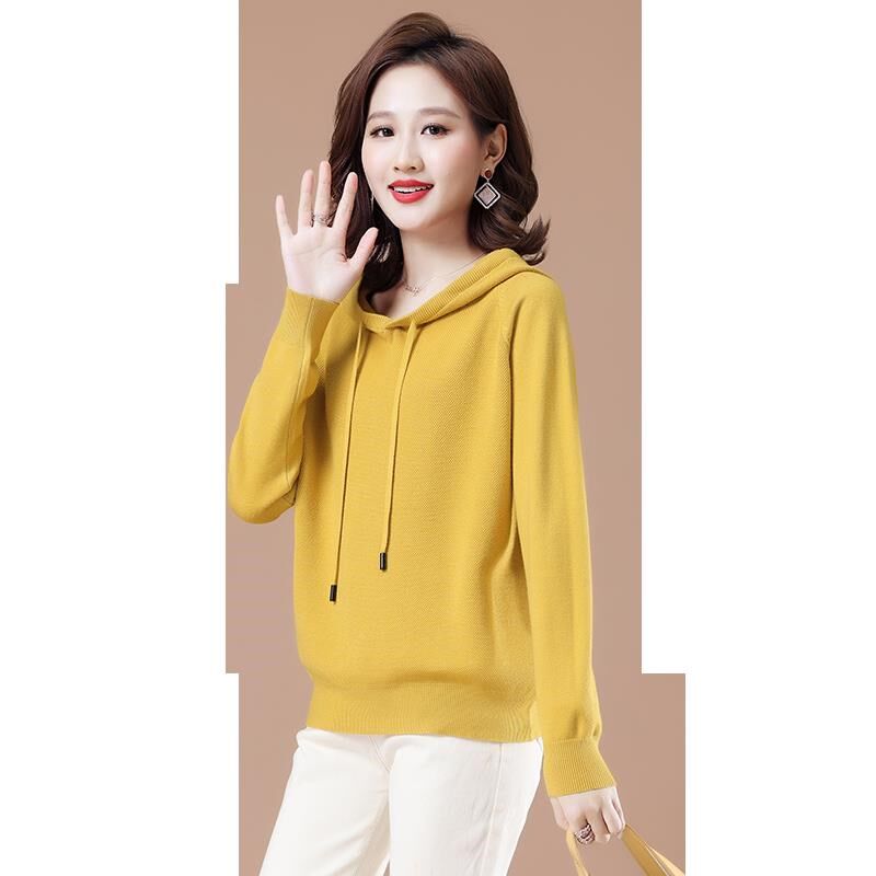 春季连帽针织卫衣女短款春装2025年新款带帽洋气初春上衣春秋薄款