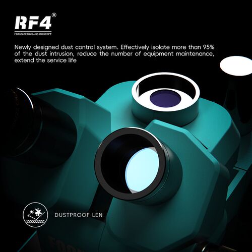 RF4显微镜双目三目7-65倍高清目镜连续变焦手机维修主板电路板rf4