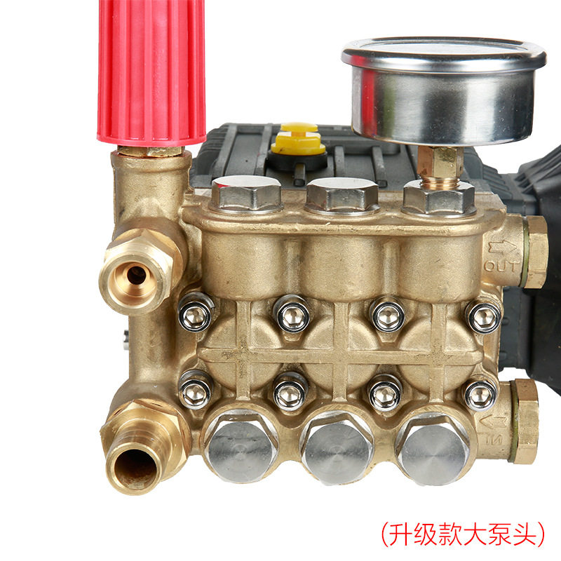 尚霖商用2.2KW12升大泵头自助清洗机专用泵组 纯铜电机超高压泵头
