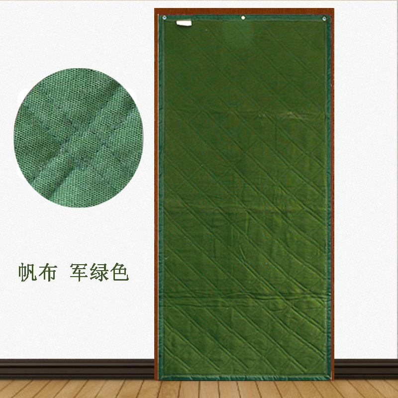 定做冬季保温保暖防风防水加厚家用棉门帘隔断隔音防寒帆布门帘子