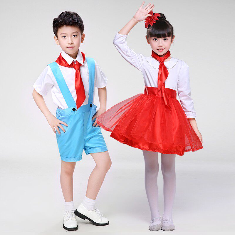 元旦儿童合唱服演出服装学生礼服中小学生诗词朗读男童女童表演服