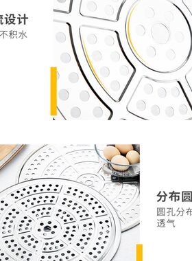 蒸锅垫片隔水锅底防糊篦子溜馒头篦子架电饭锅里面的蒸架圆形蒸片