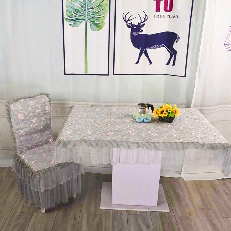 椅子套罩通用布艺家用酒店餐桌餐椅套凳子套连体简约欧式椅垫套装
