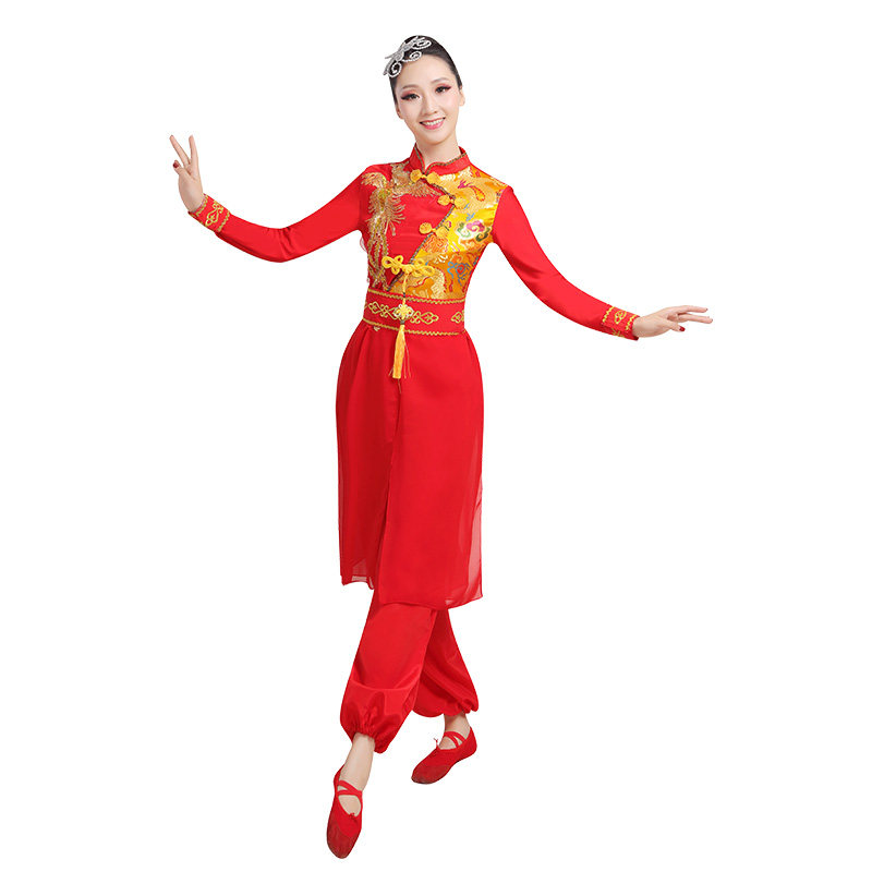 打鼓服演出服女男鼓服腰鼓服装开场舞锣鼓队开场舞中国风舞龙表演