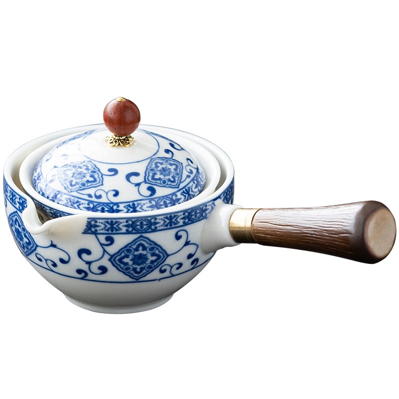 器仲小康泡功夫茶具套装创意懒人自动旋转泡茶器旅行便携陶瓷茶壶