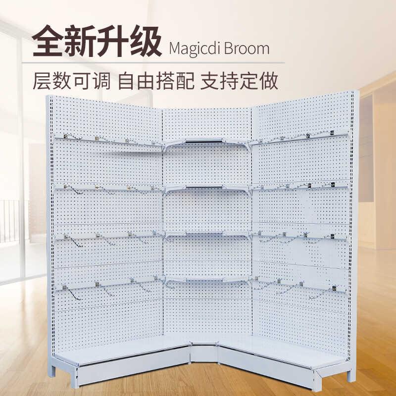 加厚超市货架可加灯箱单面母婴文具商店小卖部多功能便利店置物架