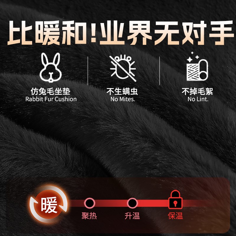 汽车坐垫冬季毛绒座垫车垫单片座椅车内短毛绒车载后排主驾驶羊毛