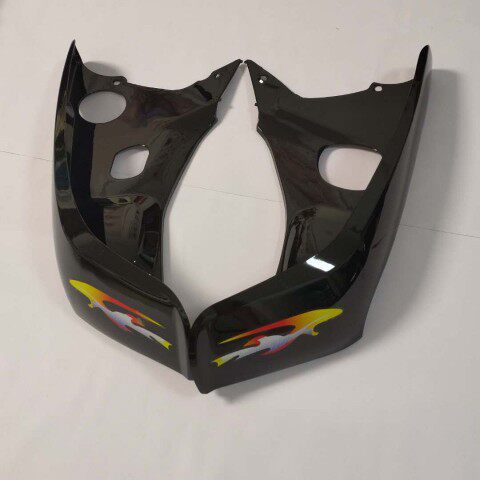 摩托车弯梁配件钱江QJ100-4前大灯110-10B前泥瓦护板挡风板黑色