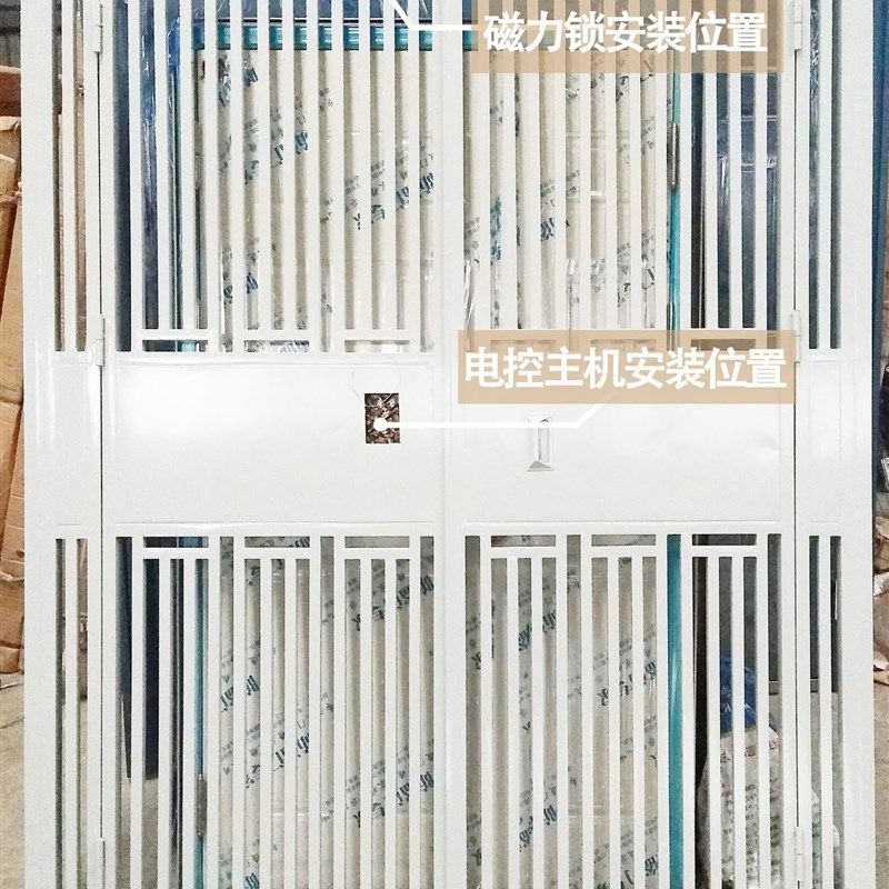 成都小区单元门入户镂空栅栏通风楼道对讲电控小院门防盗门楼宇门