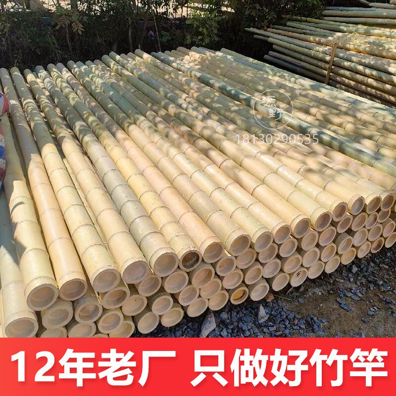 防腐竹竿装修隔断竹子装饰楠竹粗竹杆2米3米4米吊顶白竹竿