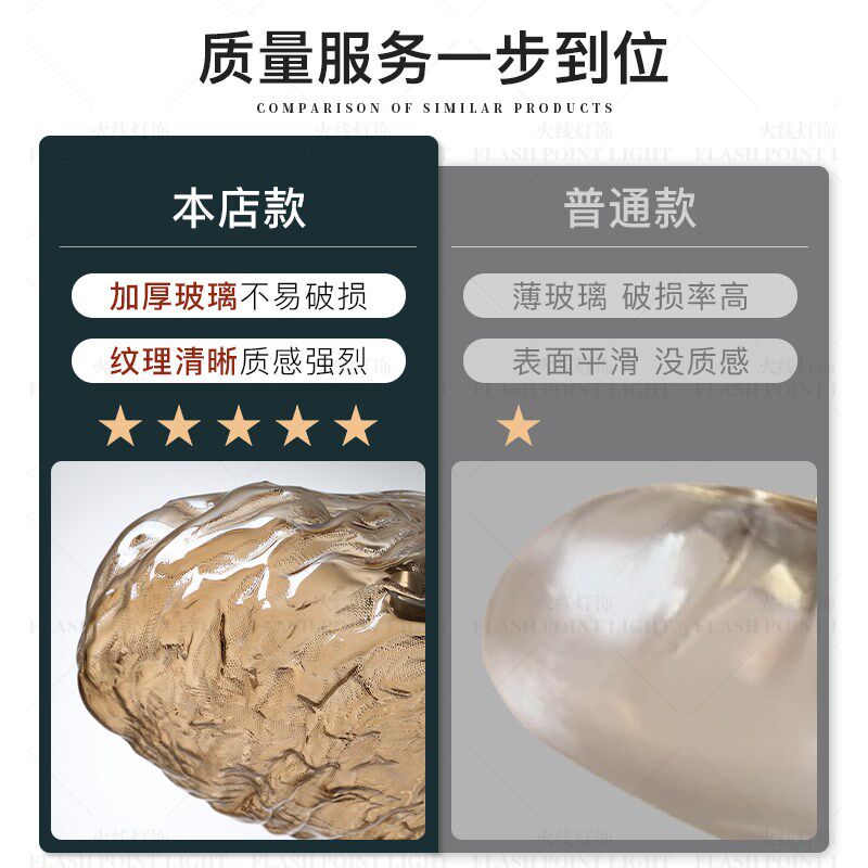 复式楼梯吊灯设计师玻璃云朵长线吊灯loft挑空公寓别墅客厅餐厅灯