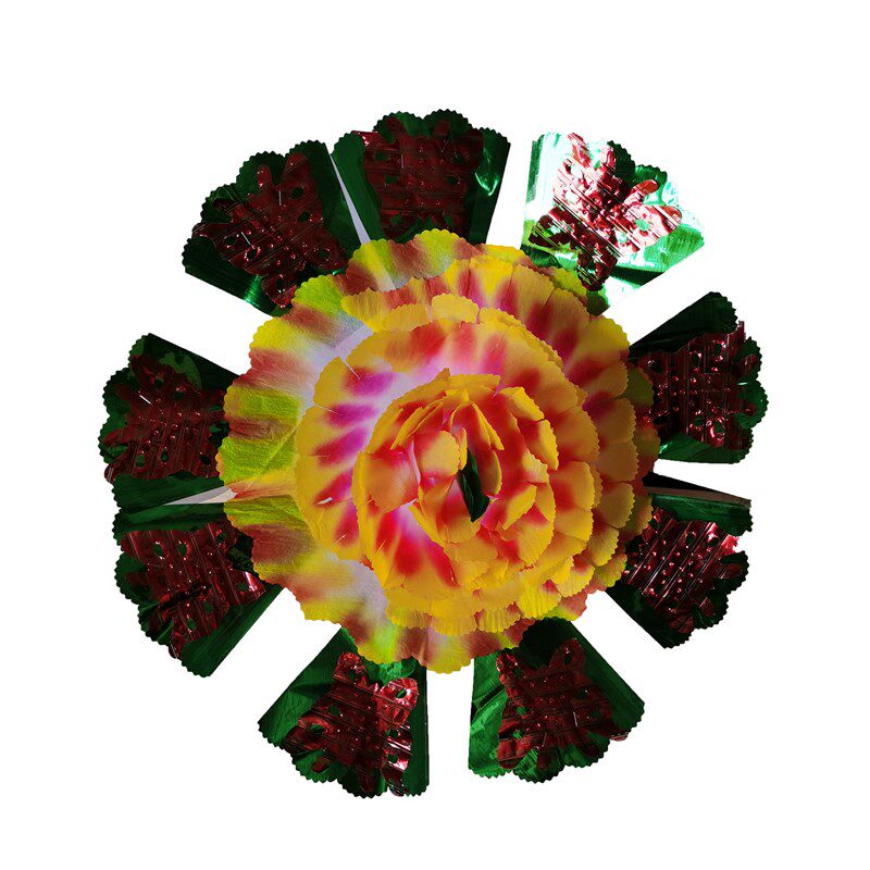 殡葬用品100枝中心花辅料随葬祭祀清明节纸扎纸活白事丧葬纸花