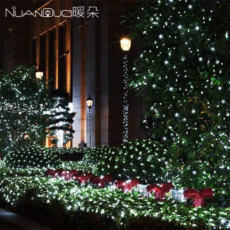 太阳能灯带围墙装饰挂灯节日花园灯串彩树灯庭院灯户外家用园林灯