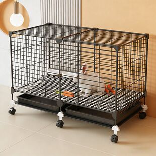 兔子专用笼子养兔荷兰猪豚鼠特大号兔笼子家用大号自动清粪带厕所