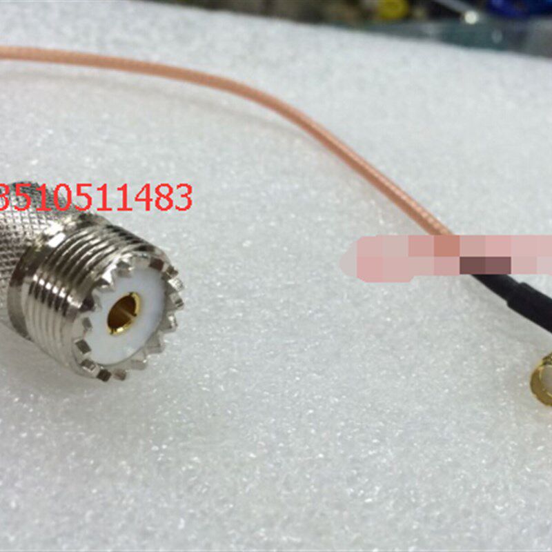 射频SMA/UHF-KKW特氟龙RG316跳线 高频SMA弯头转UHF/M母50欧AP线