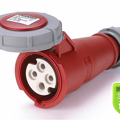 欧标IP67工业防水插头  耦合器4孔16a 32a母头63a 连接器 3p+地线