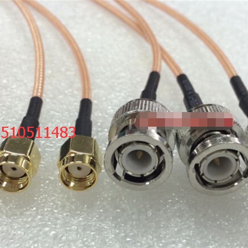 RP-SMA/BNC-JJ射频50欧姆跳线 SMA公反极BNC公示波器Q9高频AP线