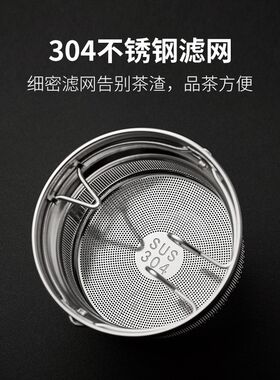 双层玻璃杯家用带盖过滤办公杯男生便携隔茶透明耐热车载花茶杯子