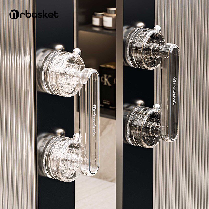 吸盘玻璃门把手免打孔卫生间推拉门强力拉手厕所冰箱窗户柜门手柄