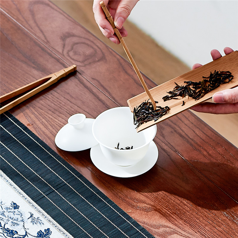 白瓷羊脂玉白瓷玉瓷纯白小号盖碗小茶杯家用泡茶功夫茶具白色迷你