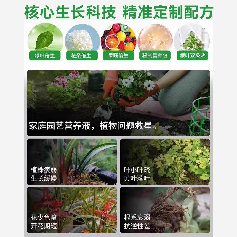 营养液植物通用型树木移栽壮苗专用肥料强力生根剂大树复活营养液