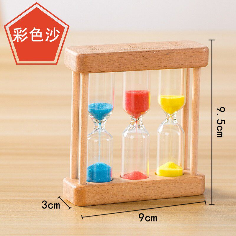 沙漏计时器儿童学生时间管理学习作业刷牙防摔迷你漏斗漏沙流沙瓶