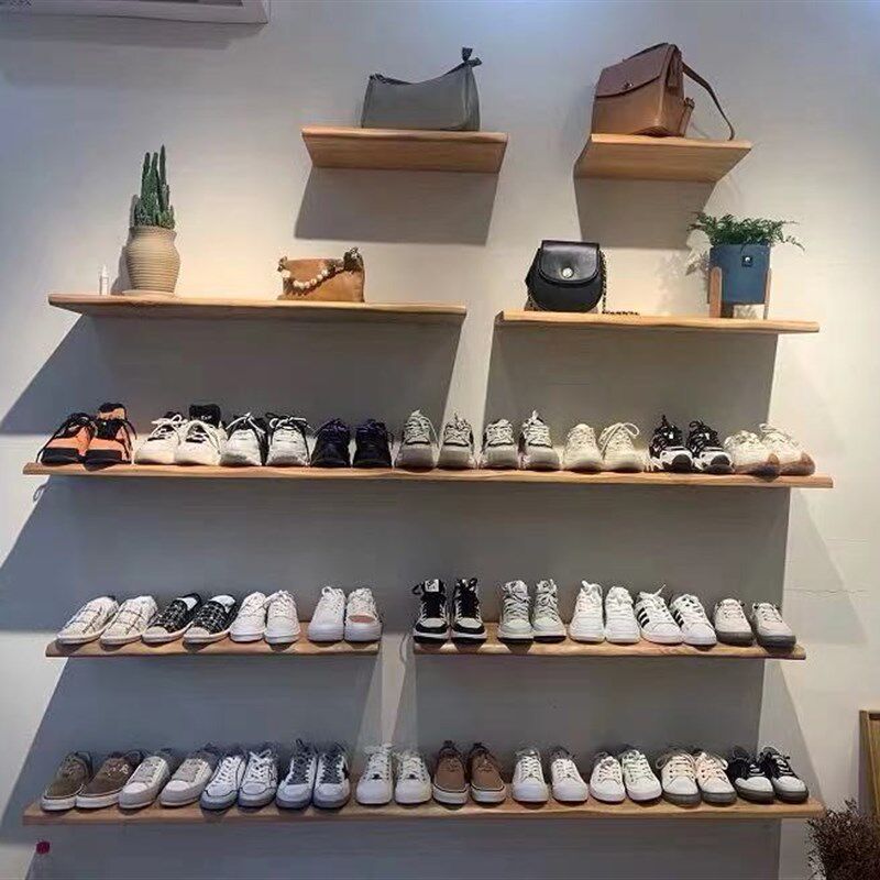 包店包架展示架店铺层板包包服装店货架鞋柜鞋陈列欧式复古创意