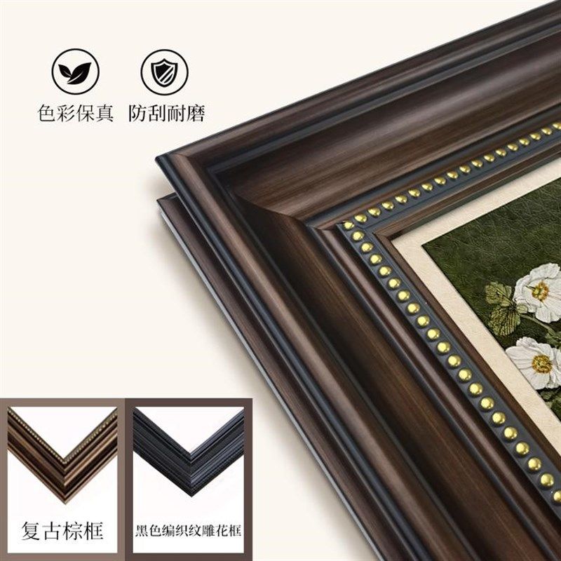法式中古风电表箱装饰画磁碰双开门配电箱遮挡挂画总开关电源壁画