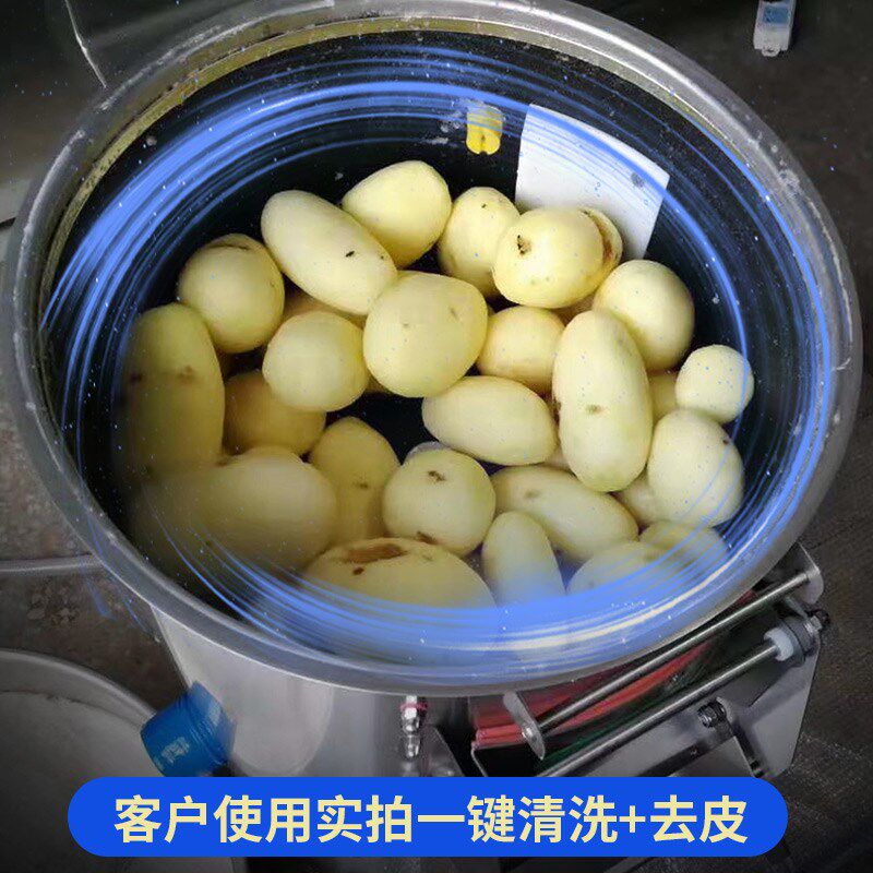 奥倍斯土豆清洗去皮机商用全自动芋头生姜地瓜马铃薯脱皮器削皮机
